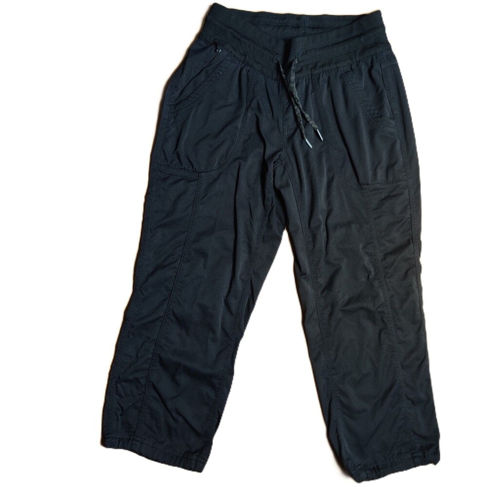 The North Face Womens XS Black Capri Pants Elastic Waist Outdoor Hiking
